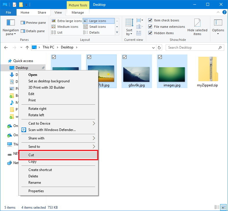 how to zip a file windows 10